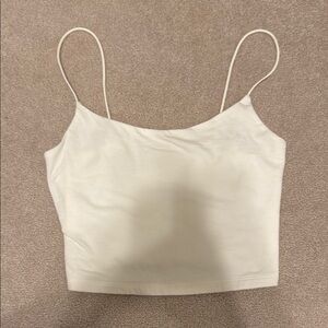 Women's White Spaghetti Strap Top